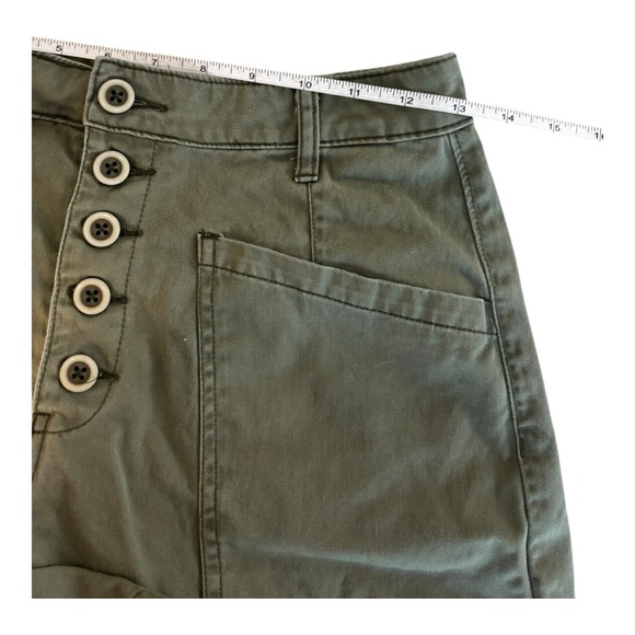 Pistola Women's Green Button-Up cotton Shorts size‎ 26 - Picture 6 of 7